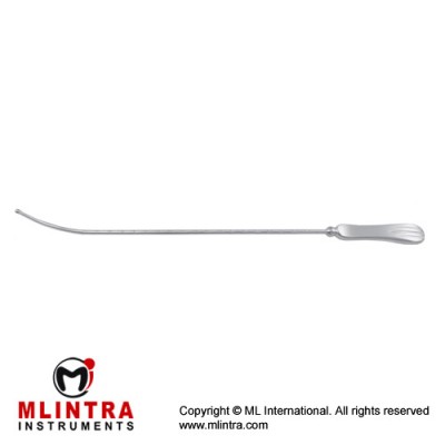 Sims Uterine Sound Rigid Brass - Chrome Plated, 33 cm - 13" Sims Uterine Sound Rigid Brass - Chrome Plated, 33 cm - 13"
